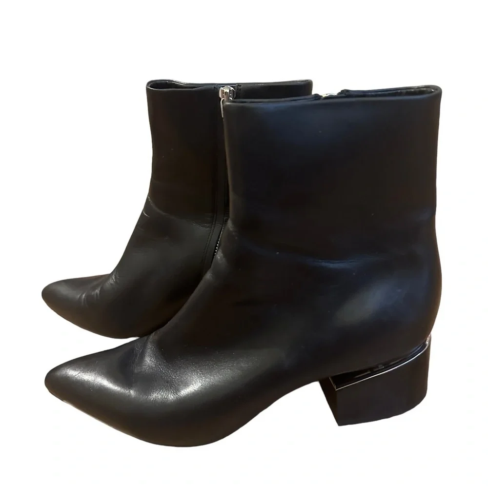 Alexander Wang Jude Block Heel Boots Size 39.5 - Picture 3 of 5